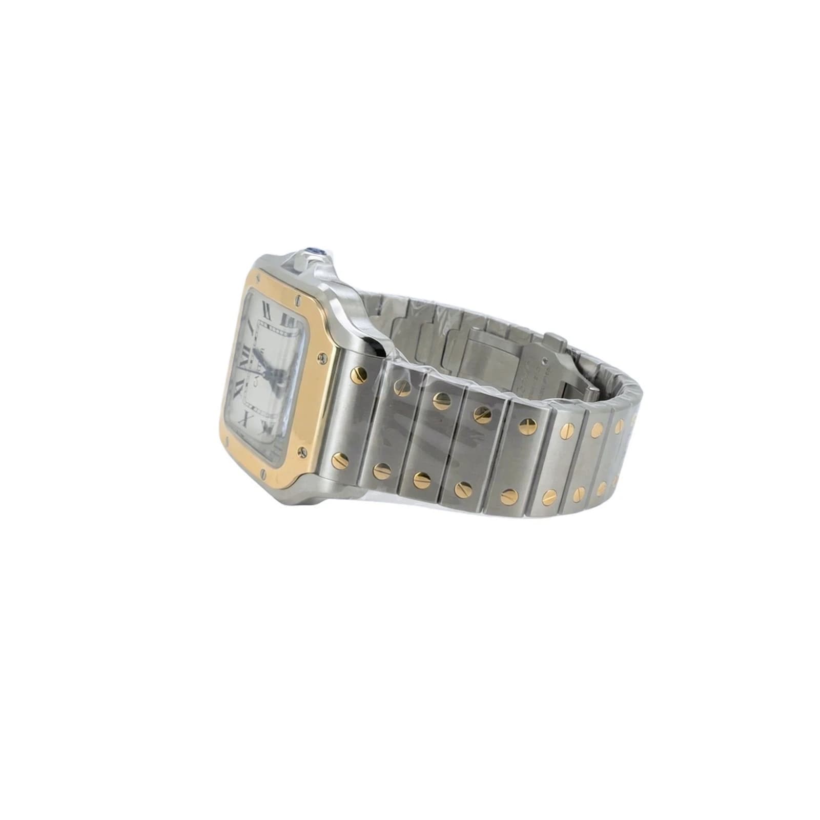 Cartier Santos Steel and Gold Medium, detail 5