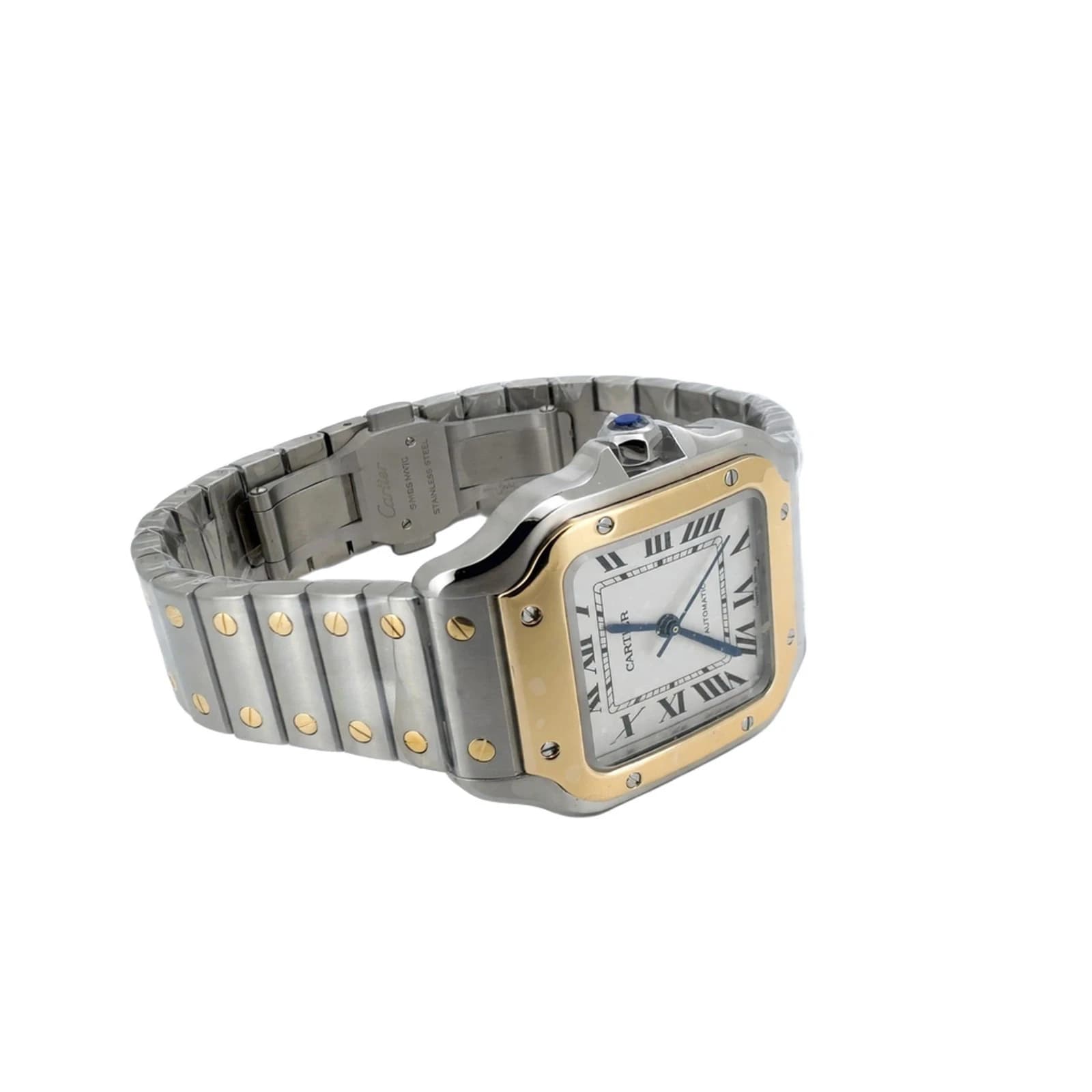 Cartier Santos Steel and Gold Medium, detail 3